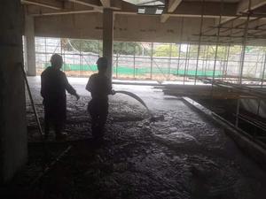 柳州融创九棠府首层回填及屋面找坡
